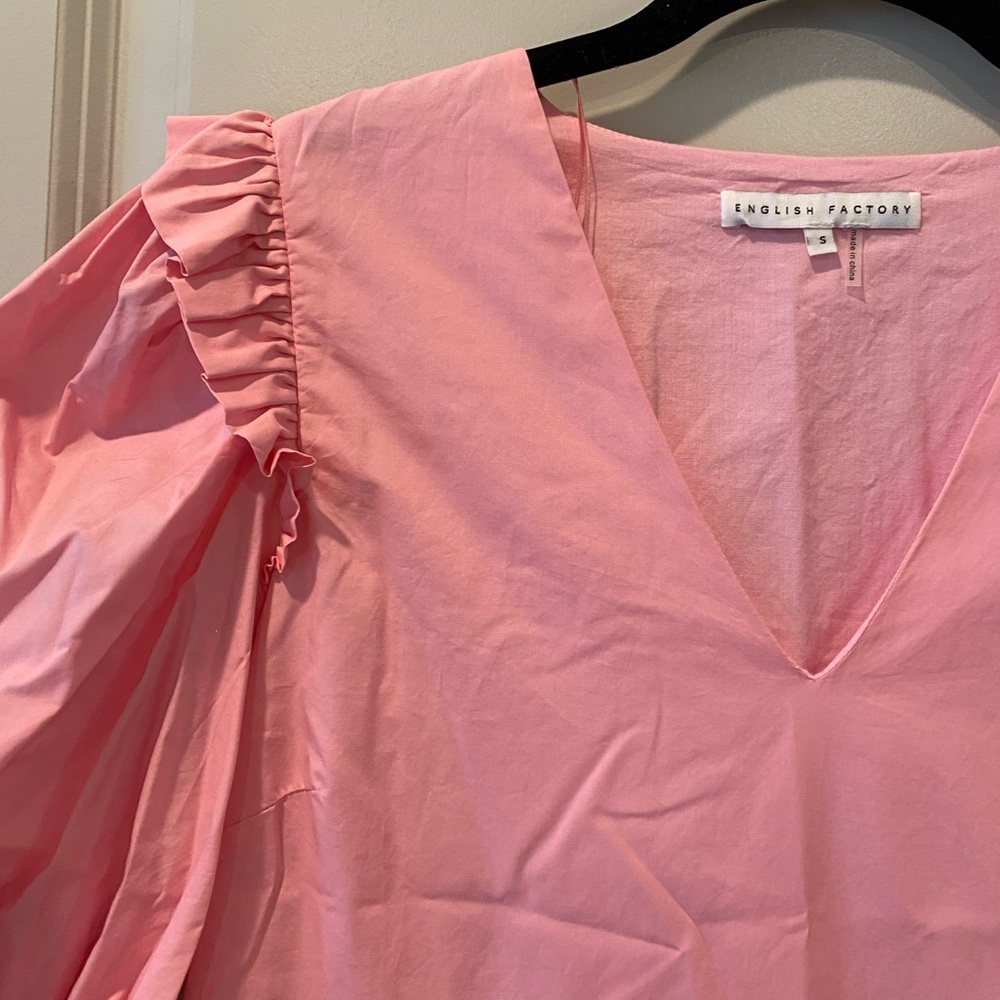 English Factory Pink Ruffle Mini Dress - Picture 4 of 5
